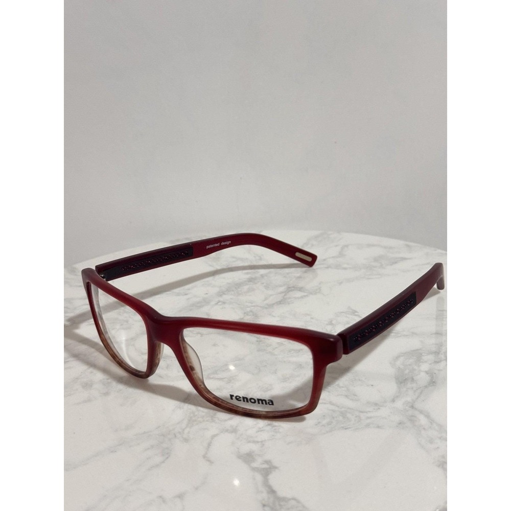Renoma R1052 Eyeglass Frames Red Gradient 54-19-138 Patented Design
